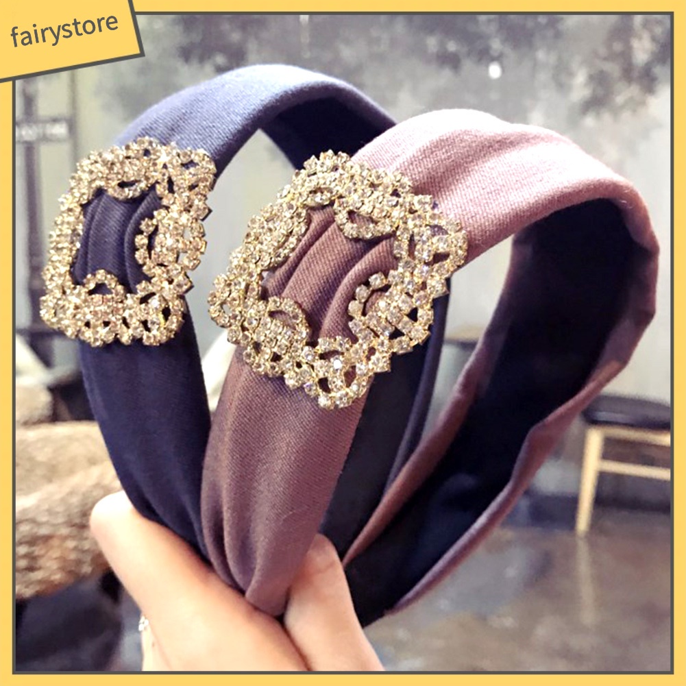 Cài Tóc Đính Đá Hình Chữ Nhật Bản To Thời Trang Cho Nữ