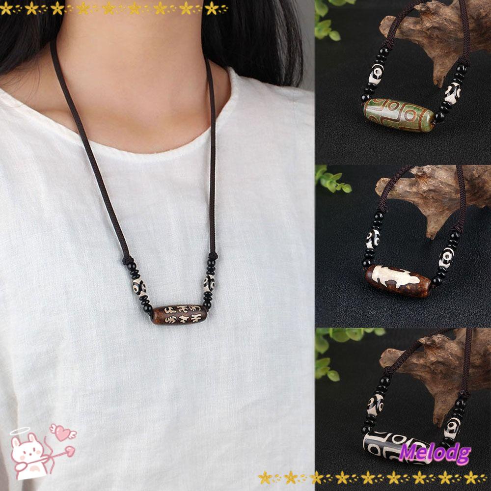 Vòng cổ Mặt Đá Quý Phong Cách Phật Giáo Vintage