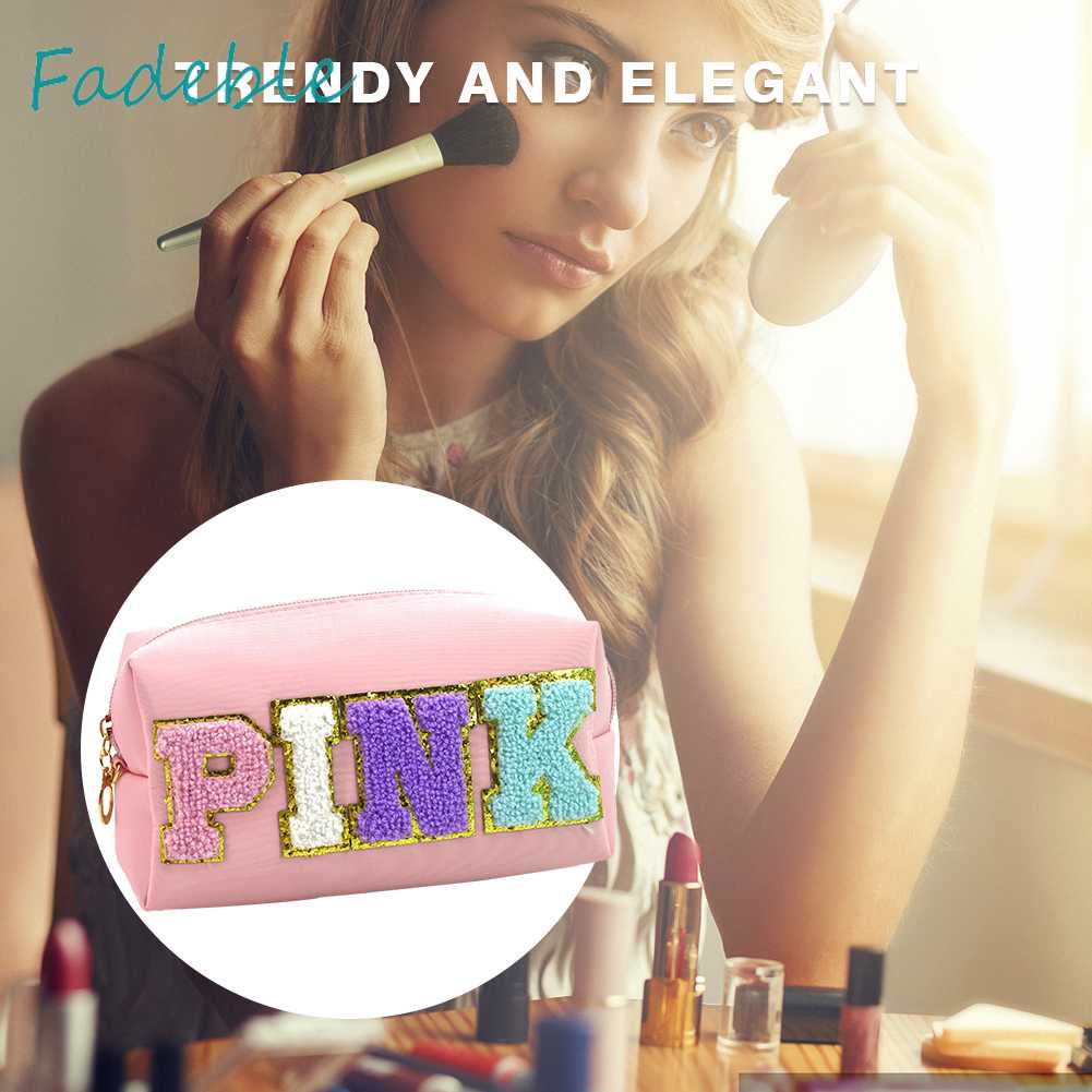 Túi Đựng Mỹ Phẩm Du Lịch Cỡ Lớn Thêu Chữ Đa Năng Thời Trang Cho Nữ