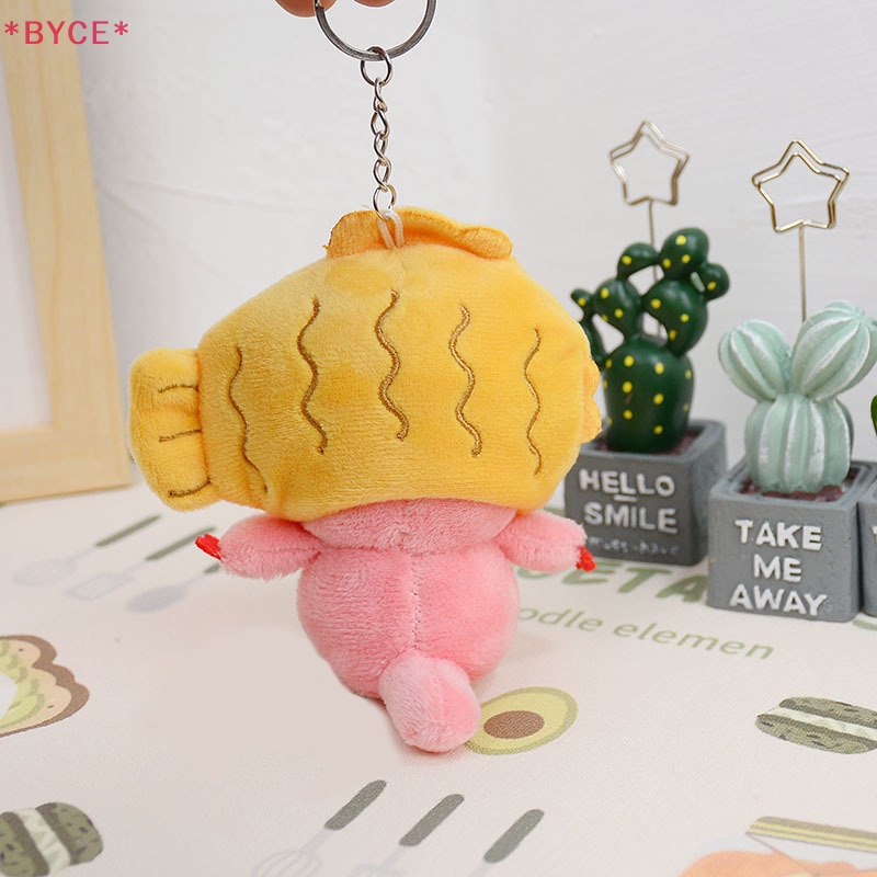 Móc Khóa Hình Thú Nhồi Bông Đội Nón Tháo Rời Được Dễ Thương Mới