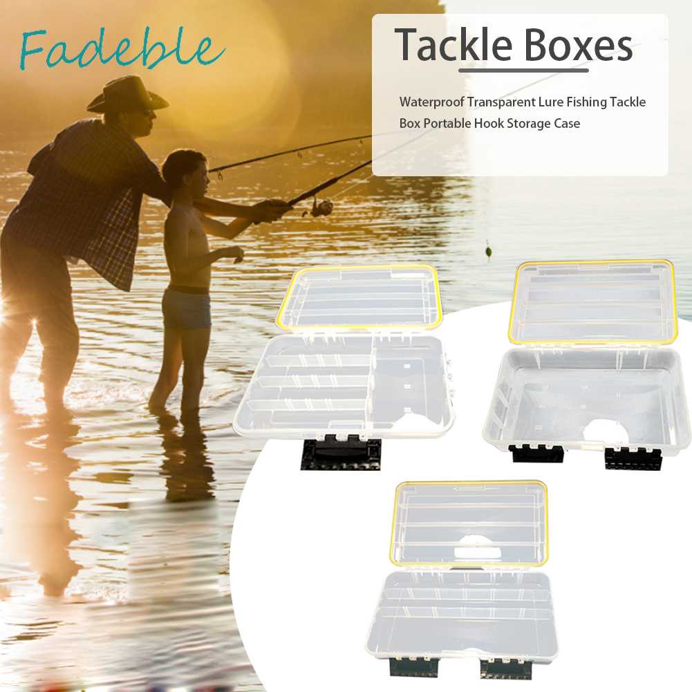 Hộp Đựng Mồi Câu Cá Trong Suốt Chống Thấm Nước Tiện Dụng Ốp