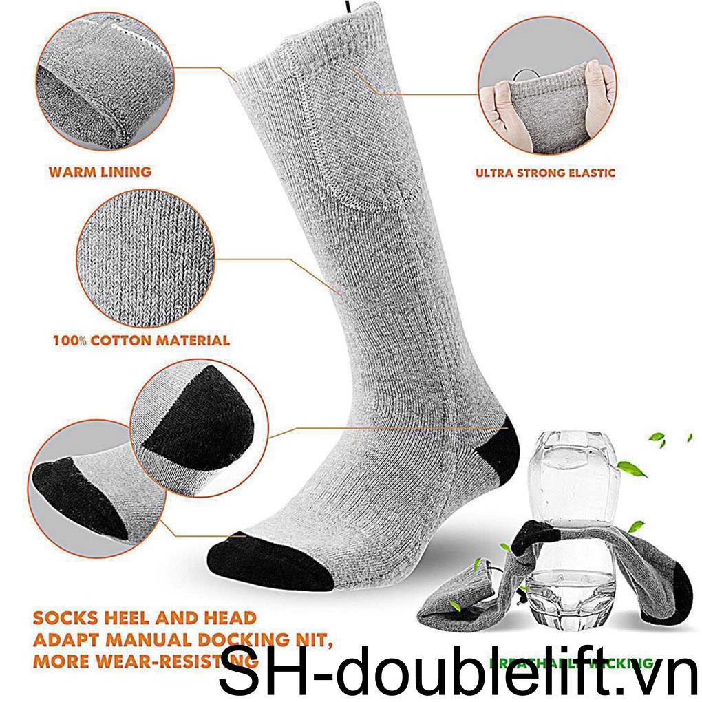 Đôi Vớ Giữ Ấm Chân Chạy Bằng Điện Có 3 Chế Độ Điều Chỉnh Nhiệt Độ