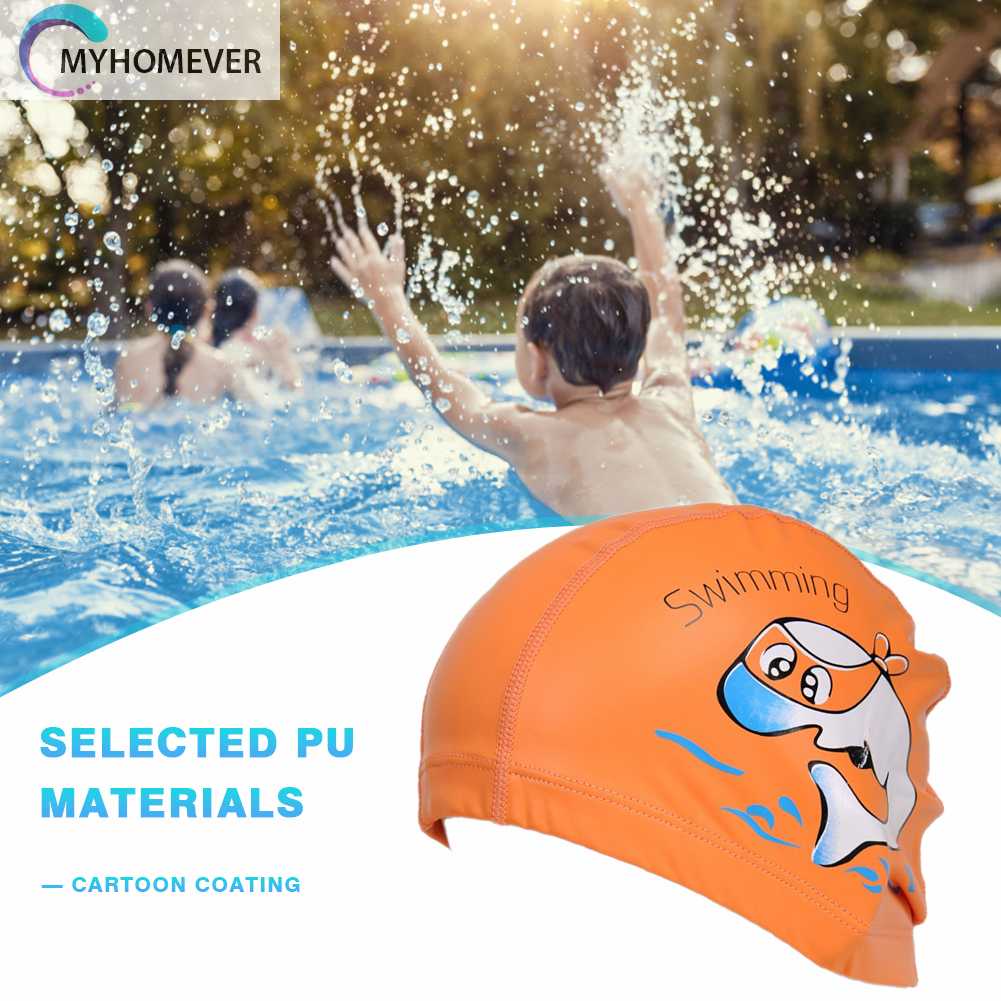 Mũ Bơi Chất Liệu PU Mềm Mại Thoải Mái Cho Bé
