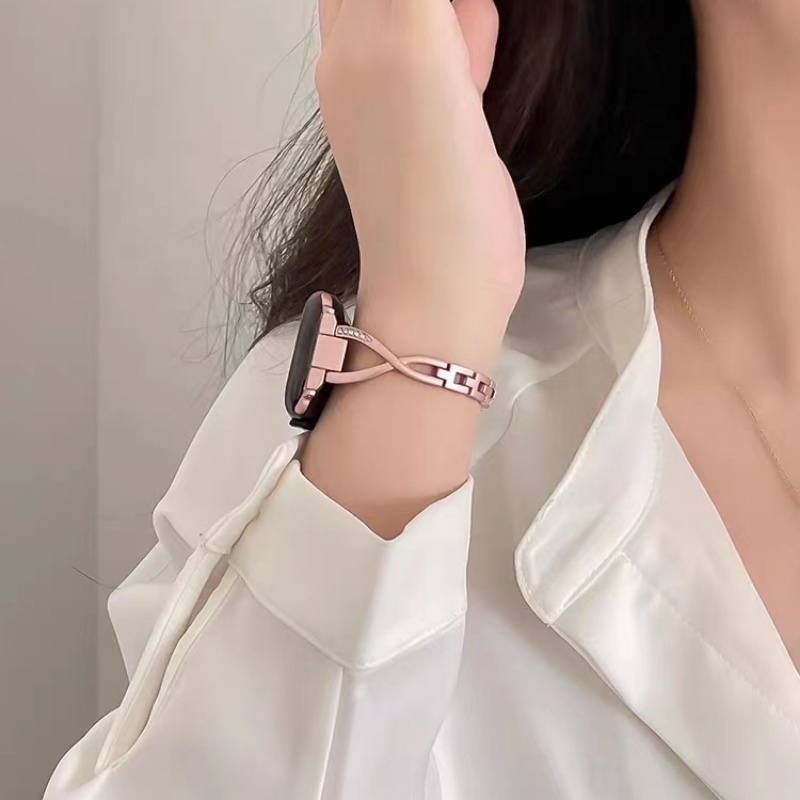 Dây Đeo Inox Thời Trang Cho Đồng Hồ Thông Minh Apple Watch Series 8 7 6 SE 5 4 3 49mm 42mm 44mm 38mm 40mm 41mm 45mm