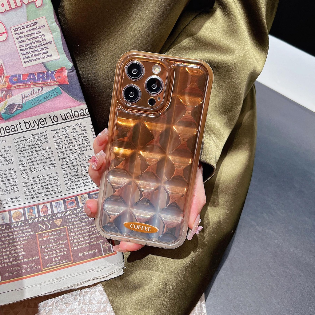 Ốp Điện Thoại Tpu Dẻo Màu Trà Xanh / Bạc Độc Đáo Chống Sốc Cho iPhone 12 13 14 Pro Max