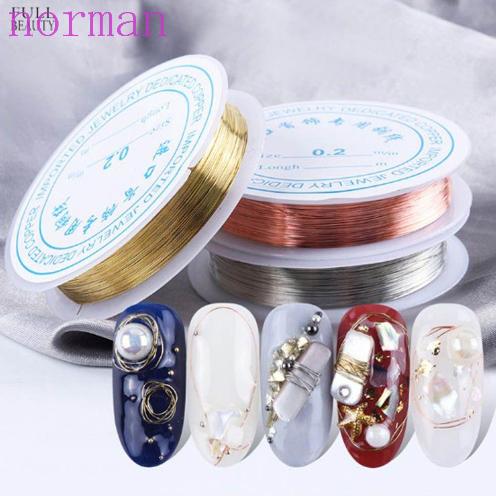 Cuộn 20m Hạt Charm Siêu Mỏng Trang Trí Móng Tay NORMAN|Trang Sức Hoa Hồng|Đinh Tán Trang Trí Móng Tay Nghệ Thuật