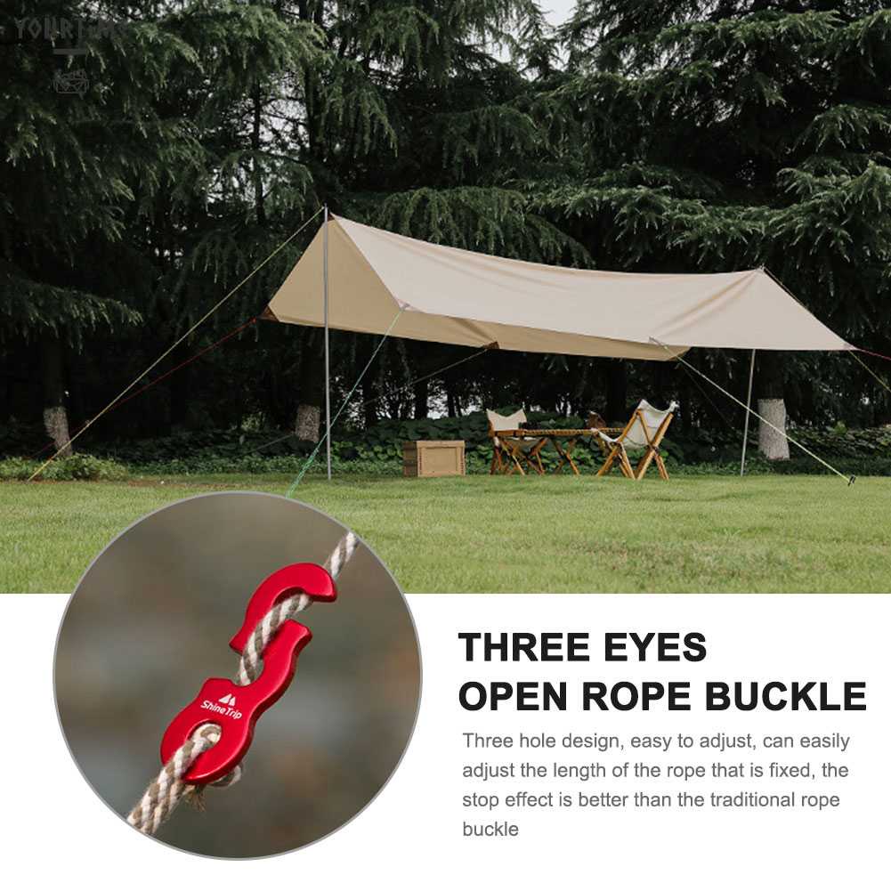 Bộ 10 Móc Khóa Dây Lều Cắm Trại Hình Chữ S