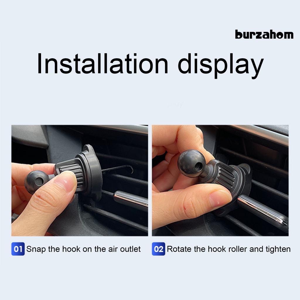 [BU] Giá Đỡ Điện Thoại Ổn Định Dễ Lắp Đặt Khóa Xoay Bằng ABS Cho Xe Hơi