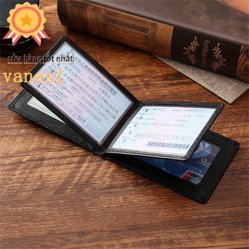 Ví Da PU Đựng Bằng Lái Xe Hơi VANES1 Tiện Dụng Giá Đỡ