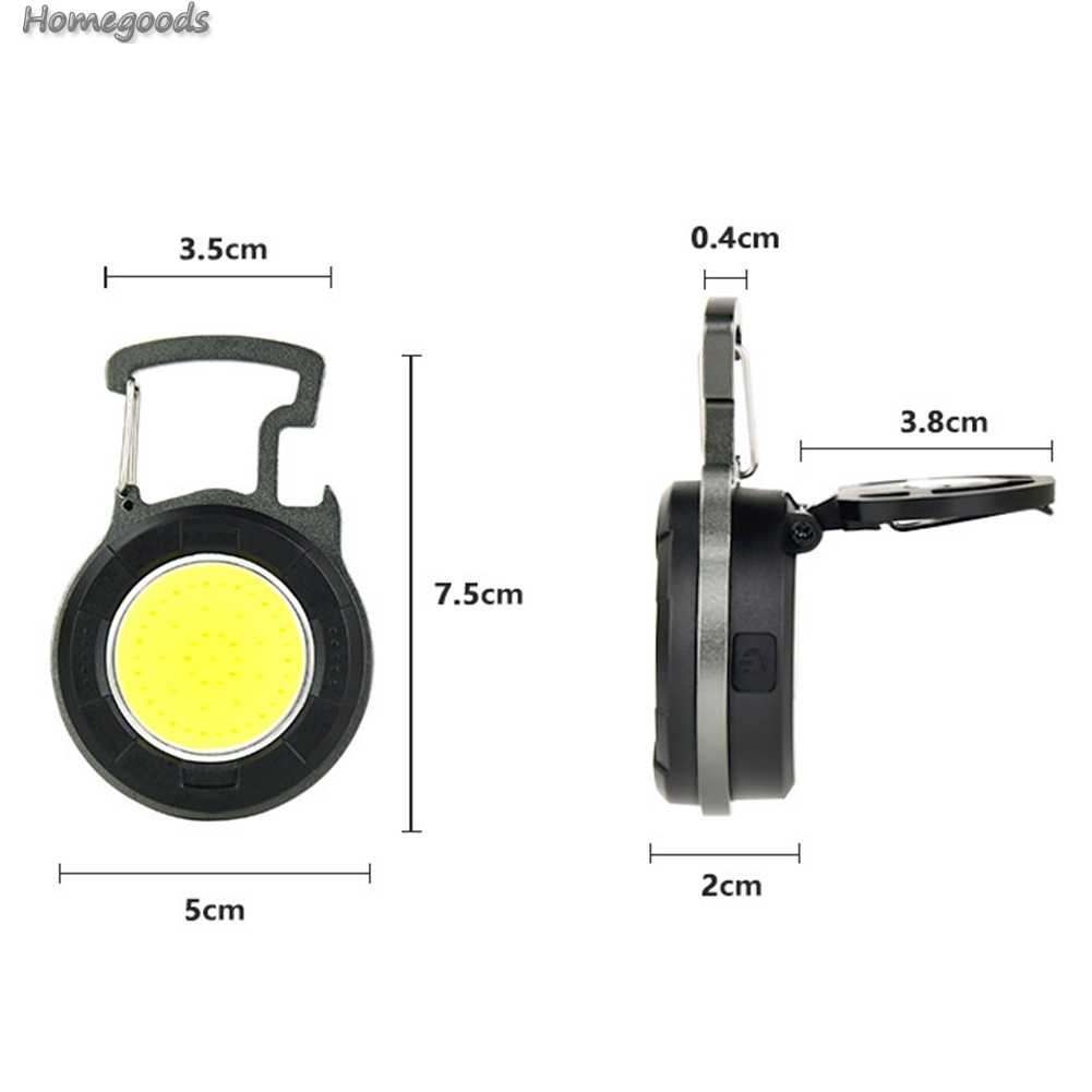 Móc Khóa Đèn LED COB 10W 500lm Chống Nước Bỏ Túi Tiện Dụng