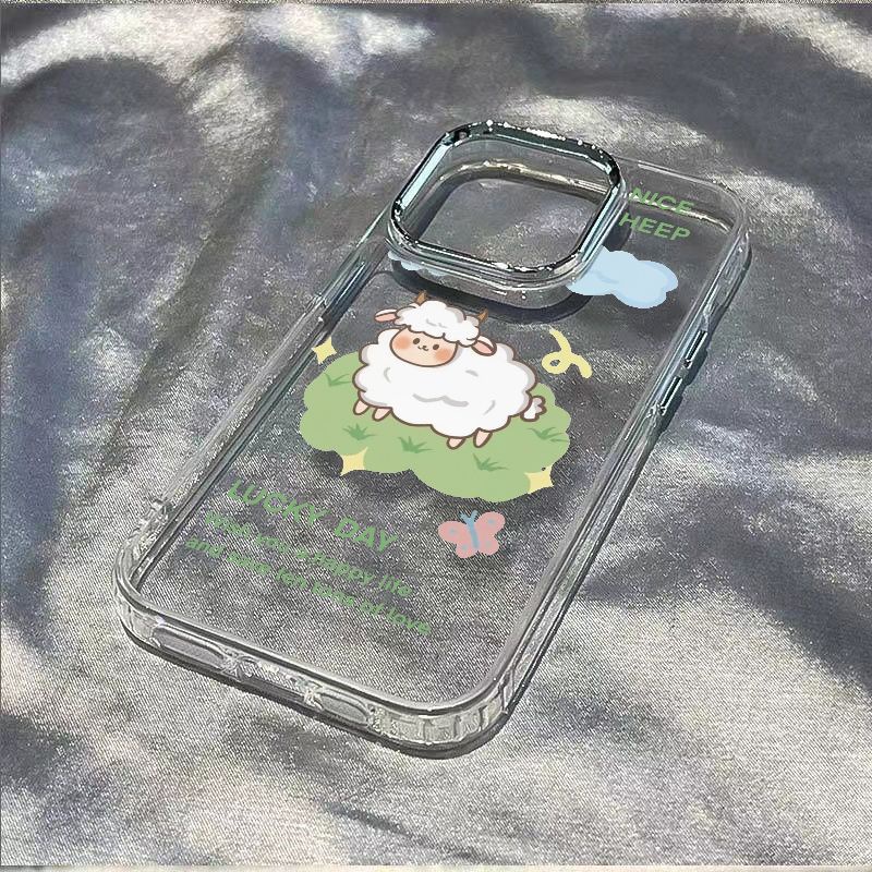 ✅Ốp Điện Thoại Dẻo Họa Tiết Chú Cừu Dễ Thương Chống Sốc Cho Iphone 14pro 711 13 / 128 4OS9