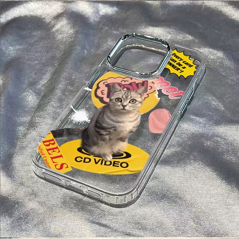 ✅Ốp Điện Thoại Mềm Chống Sốc In Hình Mèo Dễ Thương Cho Iphone 118iPhone12 max714pro13