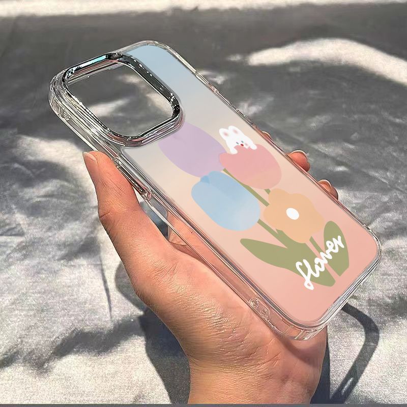 ✅Ốp Điện Thoại Dẻo Màu Gradient Họa Tiết Chú Thỏ Dễ Thương Chống Sốc Cho iPhone128 714proplus13maxins / 11