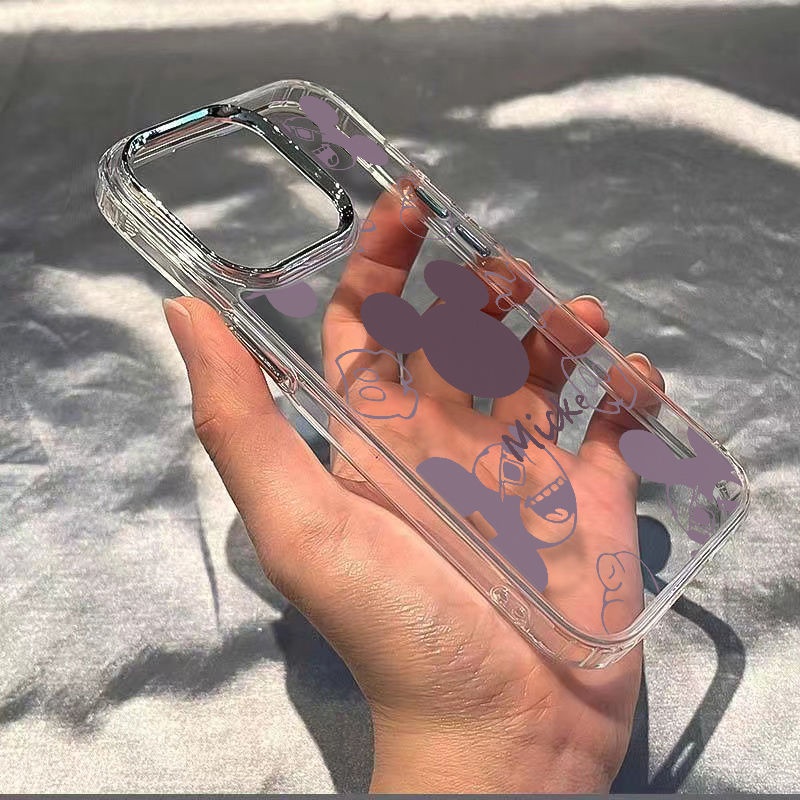 ✅Ốp Điện Thoại Dẻo Họa Tiết Hoạt Hình Mickey Dễ Thương Chống Sốc Cho iPhone127 / 14pro D5EP max 81113In