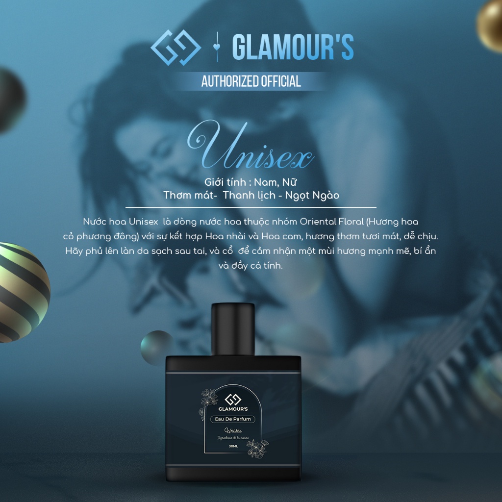 Nước Hoa Nam -  Nữ  Nguyên Liệu Nhập Pháp Hương Thơm Nhẹ Nhàng Cuốn Hút, Dạng Xịt 10-30ml