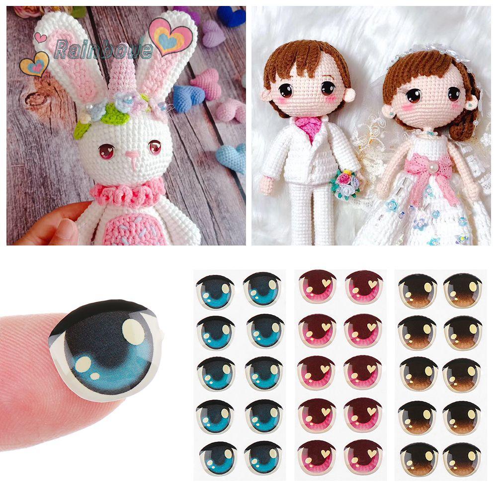 Bộ 10 Cặp Miếng Dán Trang Trí Cửa Kính Hình Cầu Vồng Xinh Xắn|Đề Can Dán Trang Trí Sổ Tay Hình Gương Mặt Dễ Thương