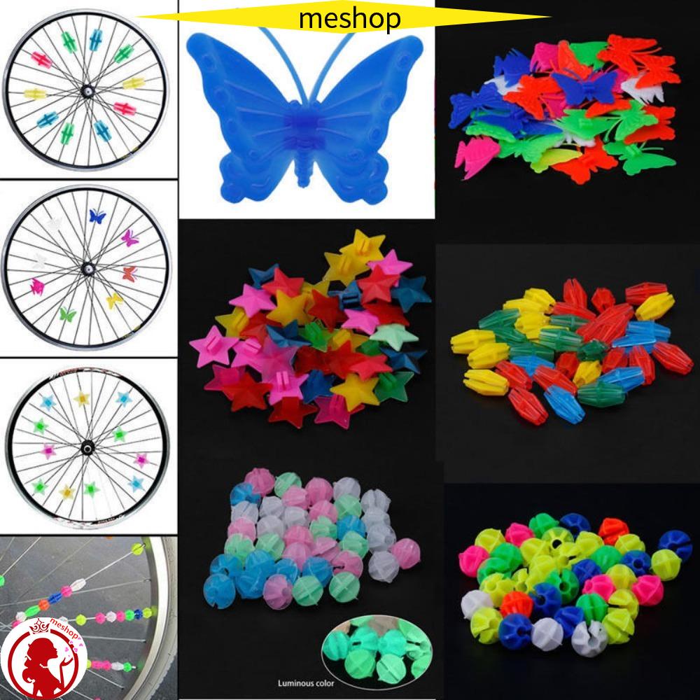Phụ Kiện Trang Trí Căm Xe Đạp Đính Hạt Nhiều Màu Sắc