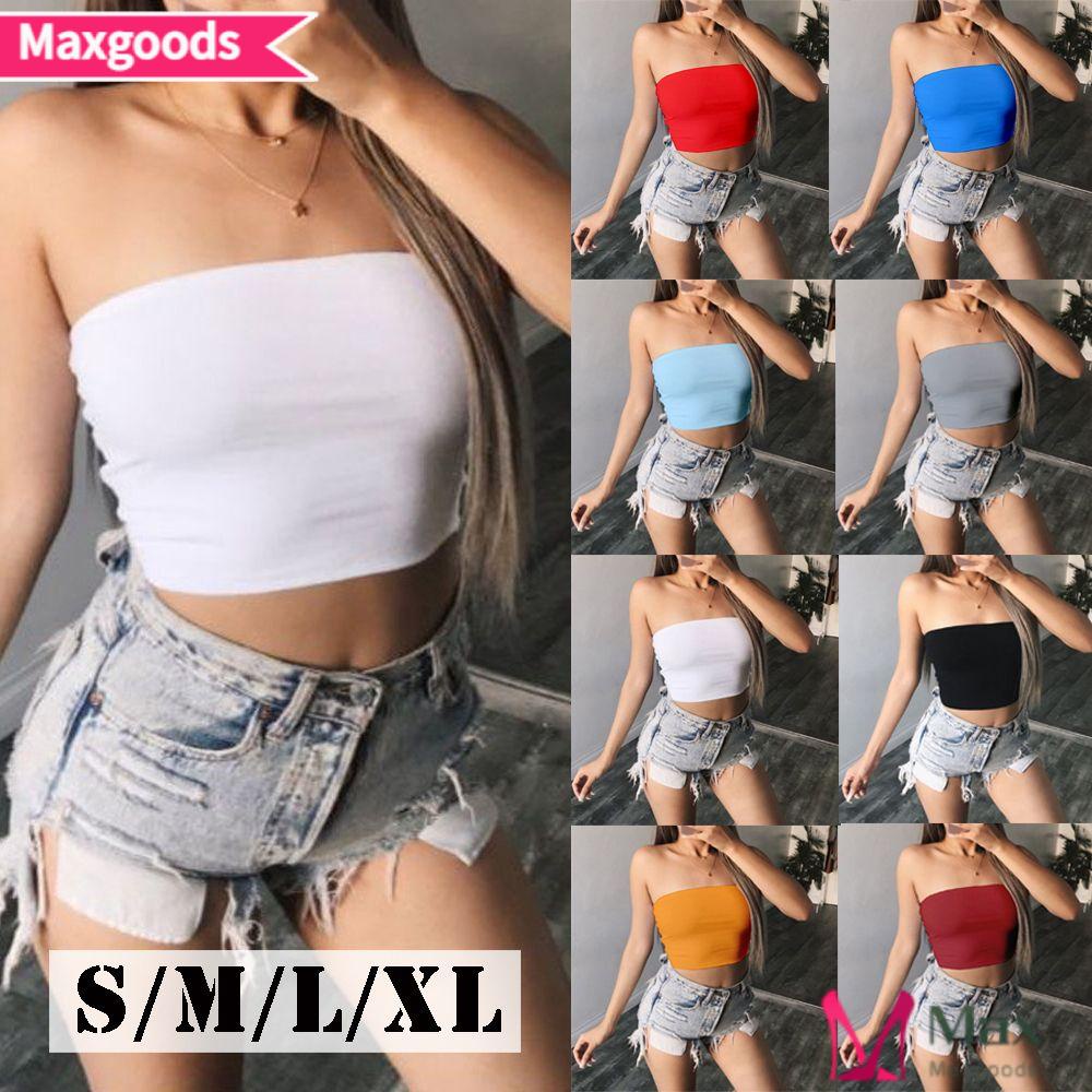 Áo Ngực Ống Màu Trơn Tập Yoga Dành Cho Nữ