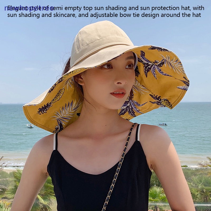 Nón Tai Bèo Vành Rộng Chống Tia UV Thời Trang Đi Biển Mùa Hè 2023 Cho Nữ