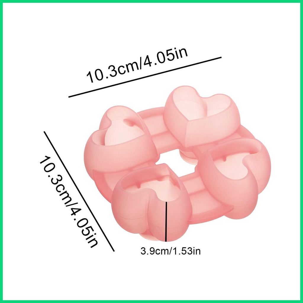 Khuôn Làm Đá Hình Trái Tim 3D Cho Cocktail / Đồ Uống