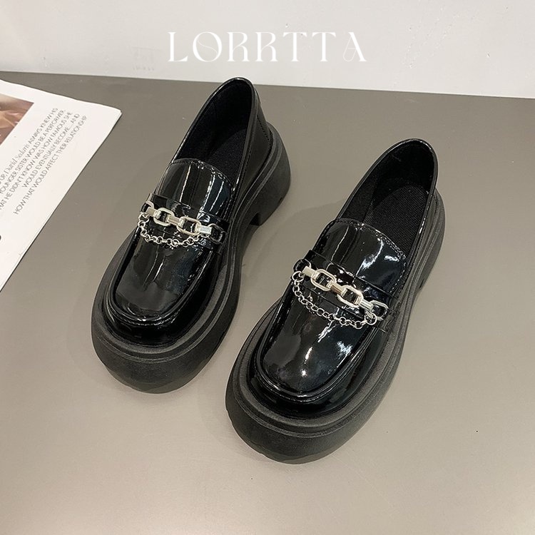 LORRTTA giày cao gót nữ giày nữ lolita giày Giày búp bê gót đại đính tinh thể 2023NEW 23Z23061211