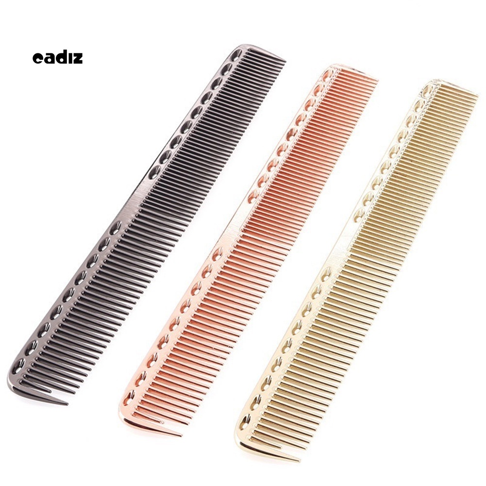Lược Chải Tóc Bằng Thép Không Gỉ Siêu Mỏng Chống Tĩnh Điện Kèm Túi Đựng