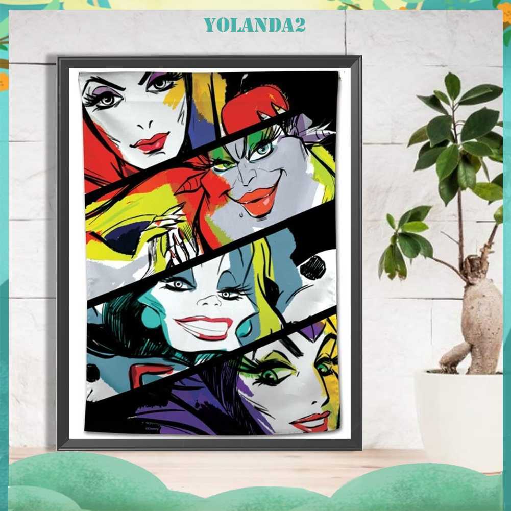 Tranh Đính Đá Kim Cương Toàn Bộ 5D DIY Hình Người Phụ Nữ Xấu