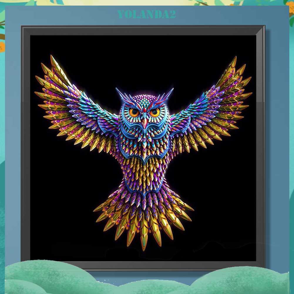 Tranh Đính Đá Kim Cương Toàn Bộ 5D DIY Hình Vẽ Con Cú