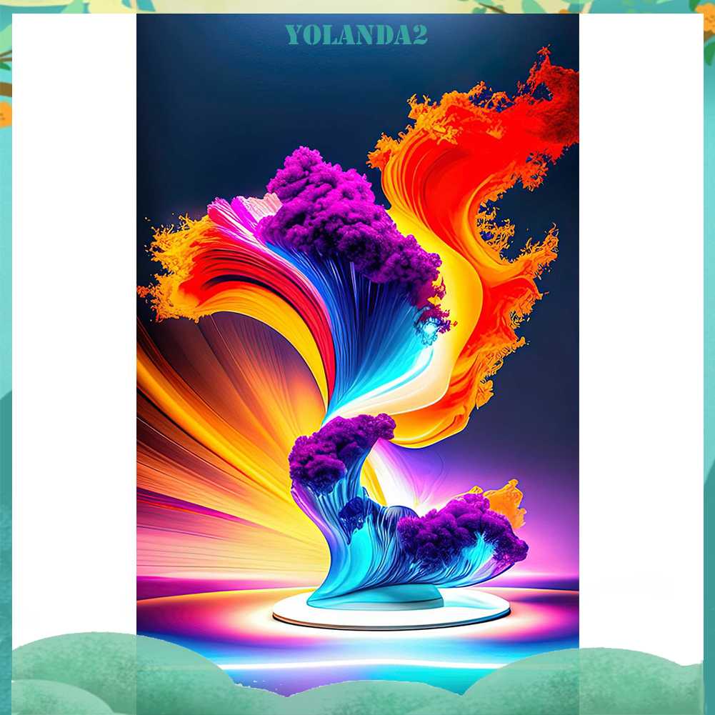 Tranh Đính Đá Kim Cương Toàn Bộ 5D DIY Hình Vẽ Trừu Tượng Trang Trí Nhà Cửa