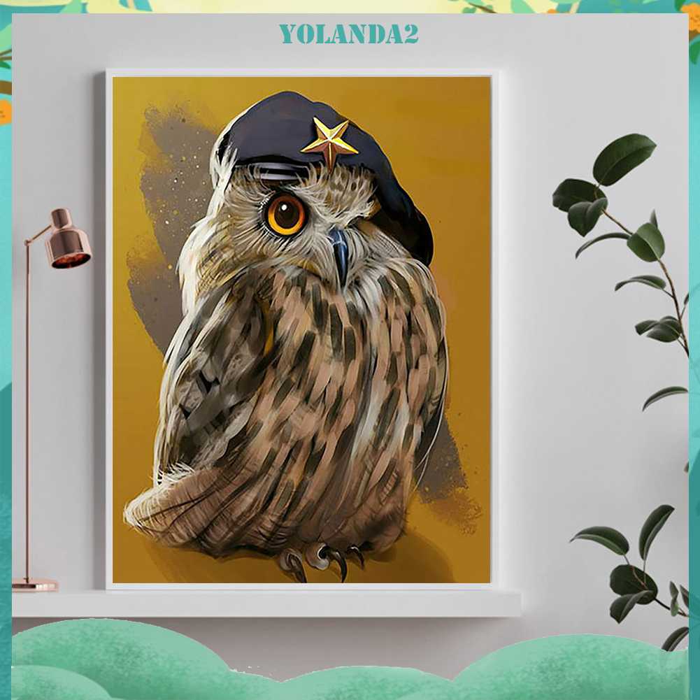 Tranh Đính Đá Kim Cương Toàn Bộ 5D DIY Hình Vẽ Con Cú