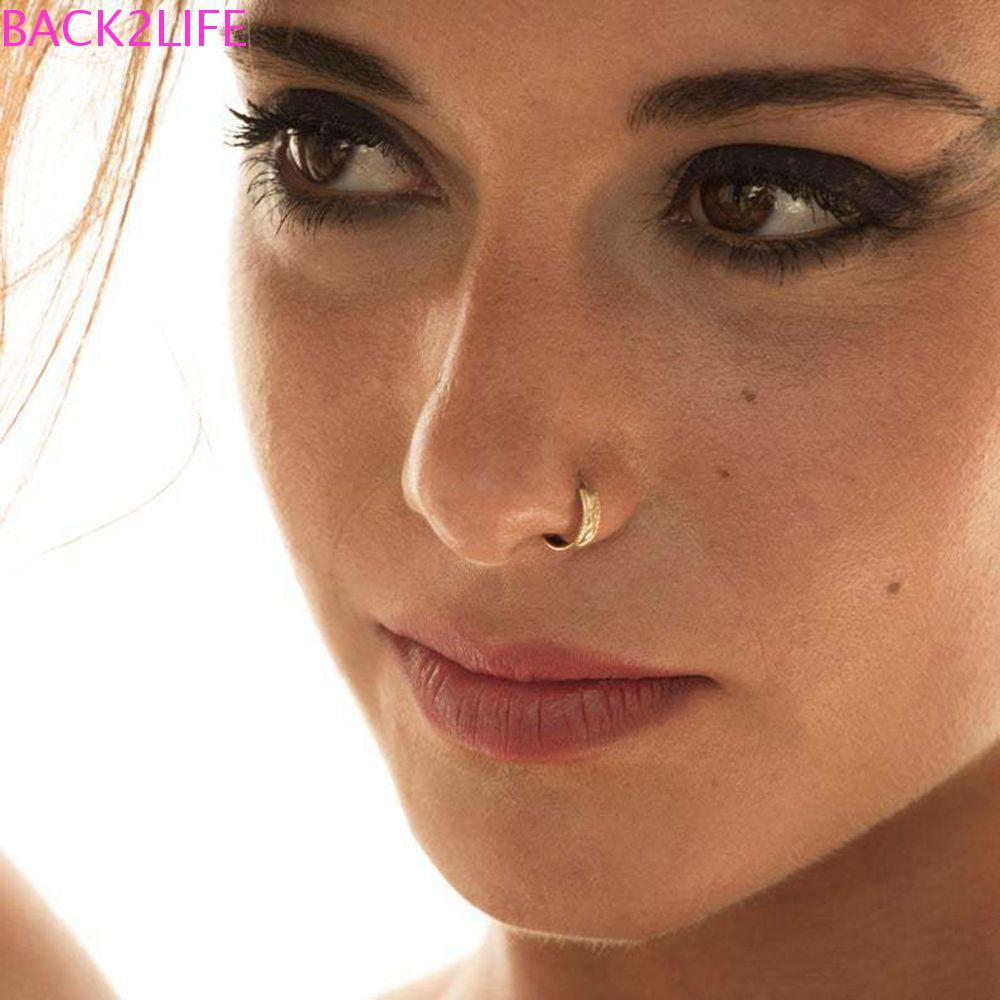 Set 2 Khuyên Mũi Phong Cách Vintage Thời Trang Cho Nữ|Khuyên Mũi Bằng Đồng Cá Tính Thời Trang