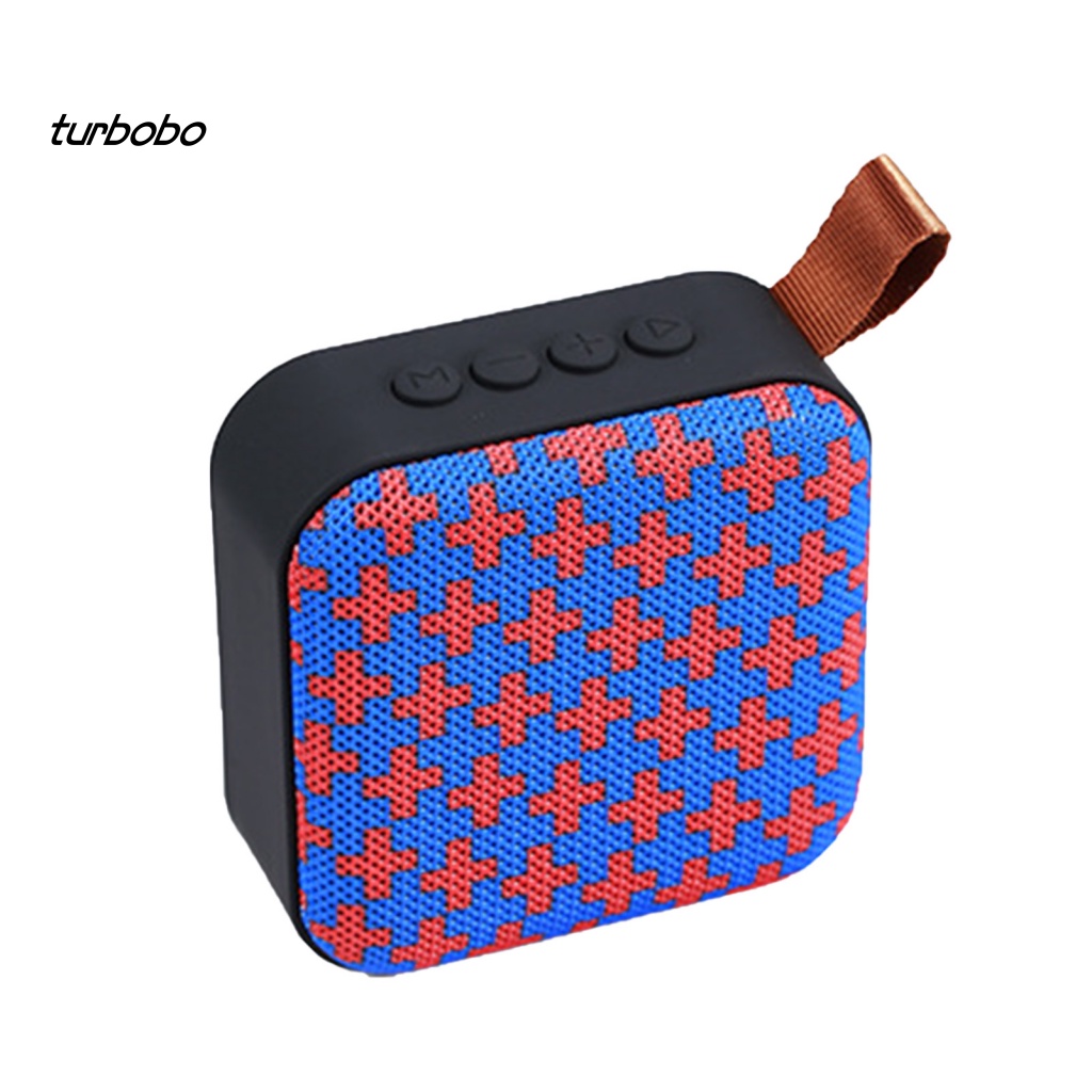 Loa Bluetooth Không Dây turbobo T5 Bằng Vải Bện Nghệ Thuật Cổng USB Âm Trầm Cho Hoạt Động Ngoài Trời