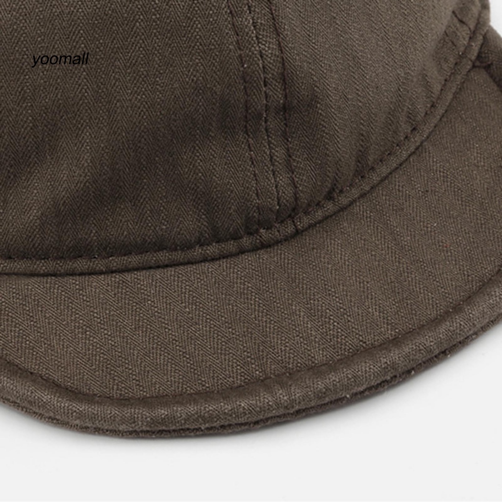 Yo / Mũ Lưỡi Trai Vành Ngắn Điều Chỉnh Được Lỗ Đuôi Ngựa Màu Trơn Chống Nắng Mùa Hè Cho Nam Và Nữ