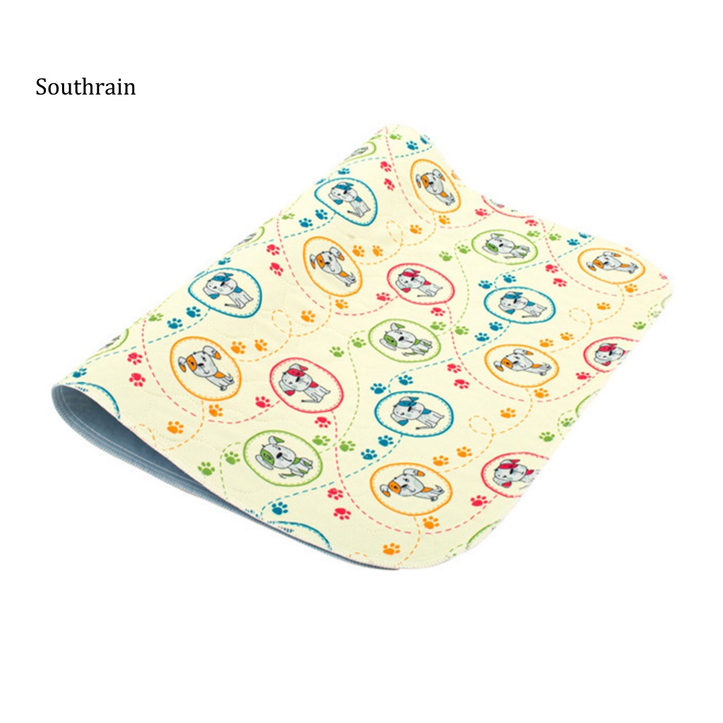 Thảm Huấn Luyện Thú Cưng Bằng Vải Mềm Mại Bản Rộng In Họa Tiết Hoạt Hình