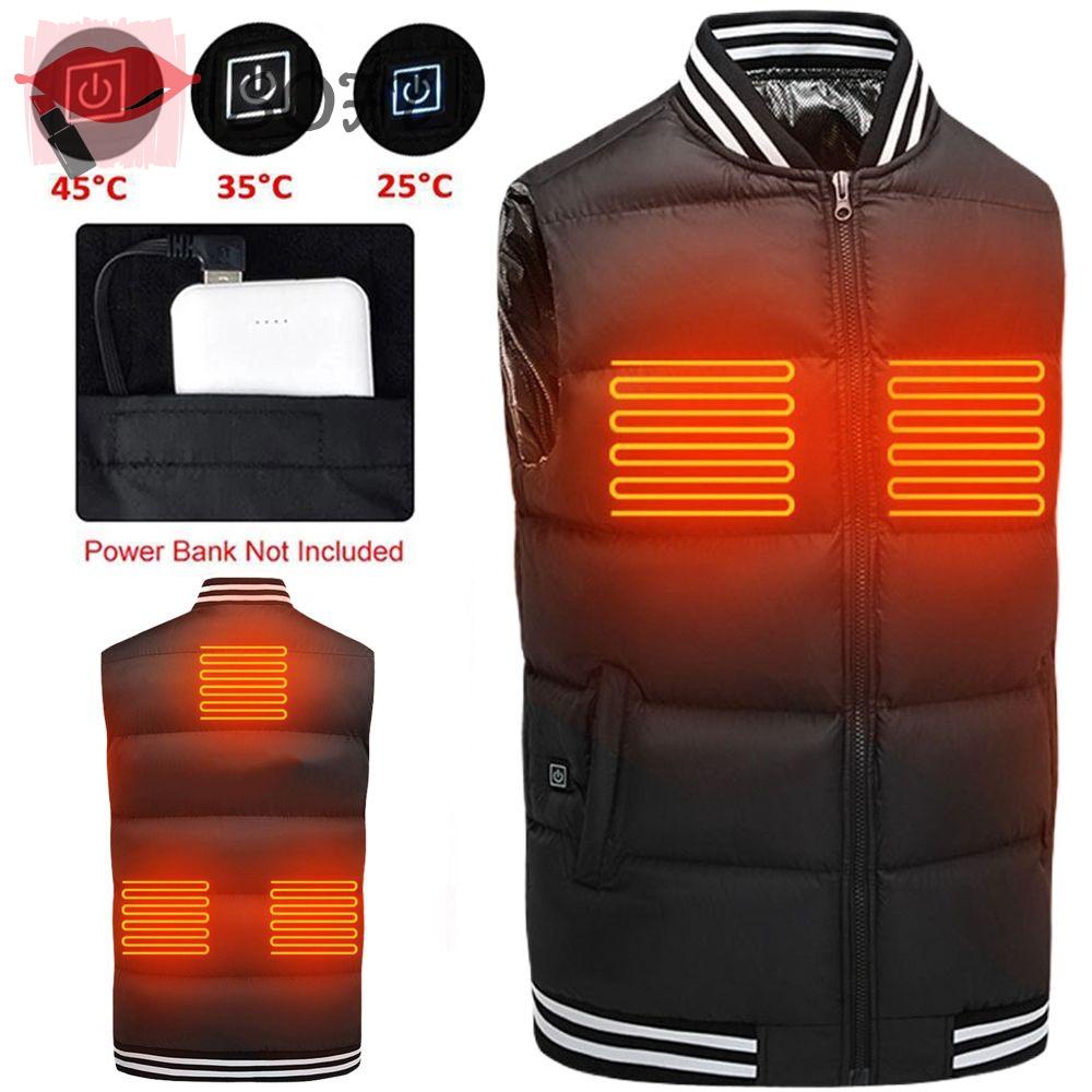 Áo Khoác Sưởi Ấm USB 5 Chỗ Dành Cho Săn Bắn