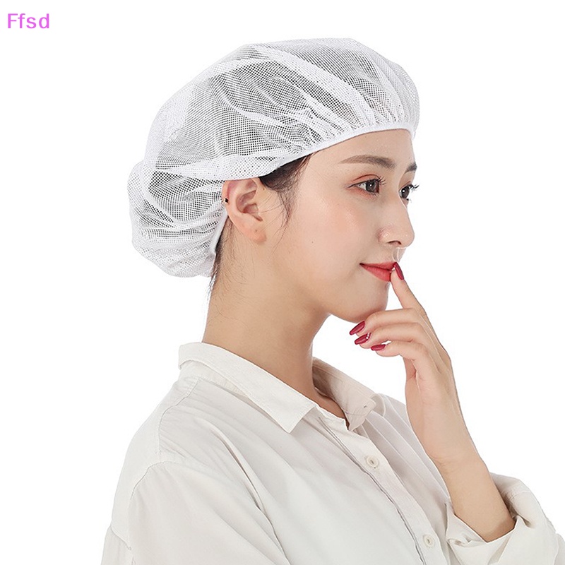 {Ffsd} Mũ Lưới Đầu Bếp Làm Việc Nhà Máy Sản Xuất Hàng Bán Chạy