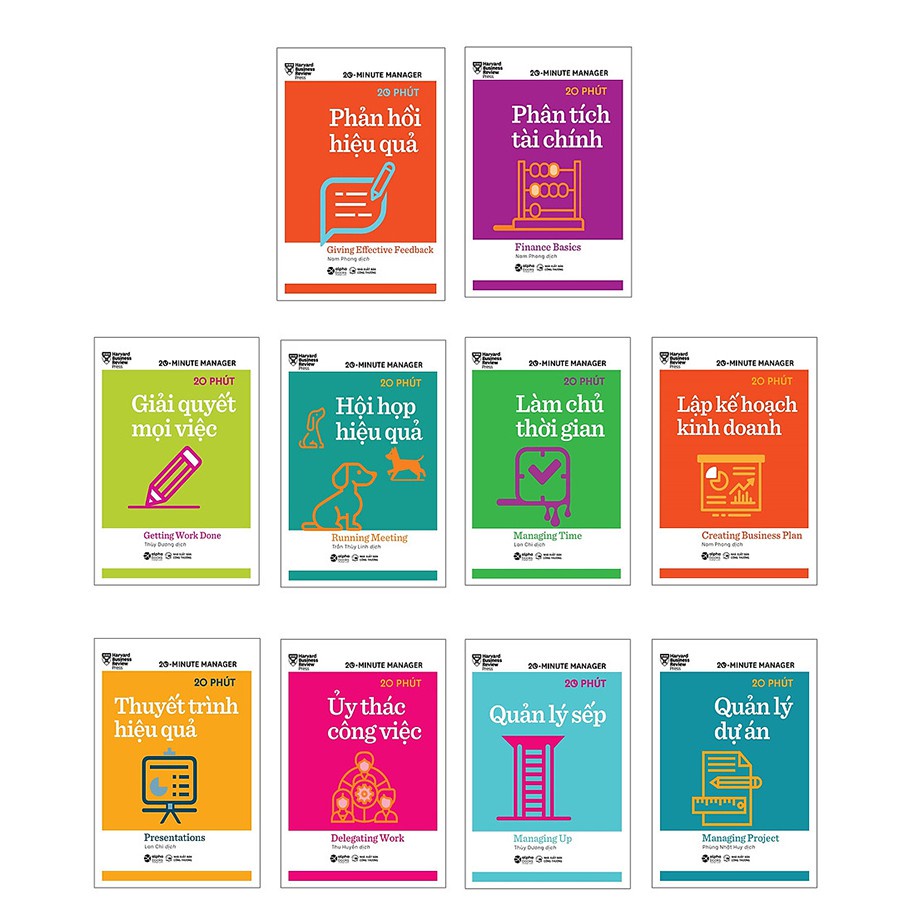 Sách - Harvard Business Review: HBR 20 phút (Combo 10 cuốn)