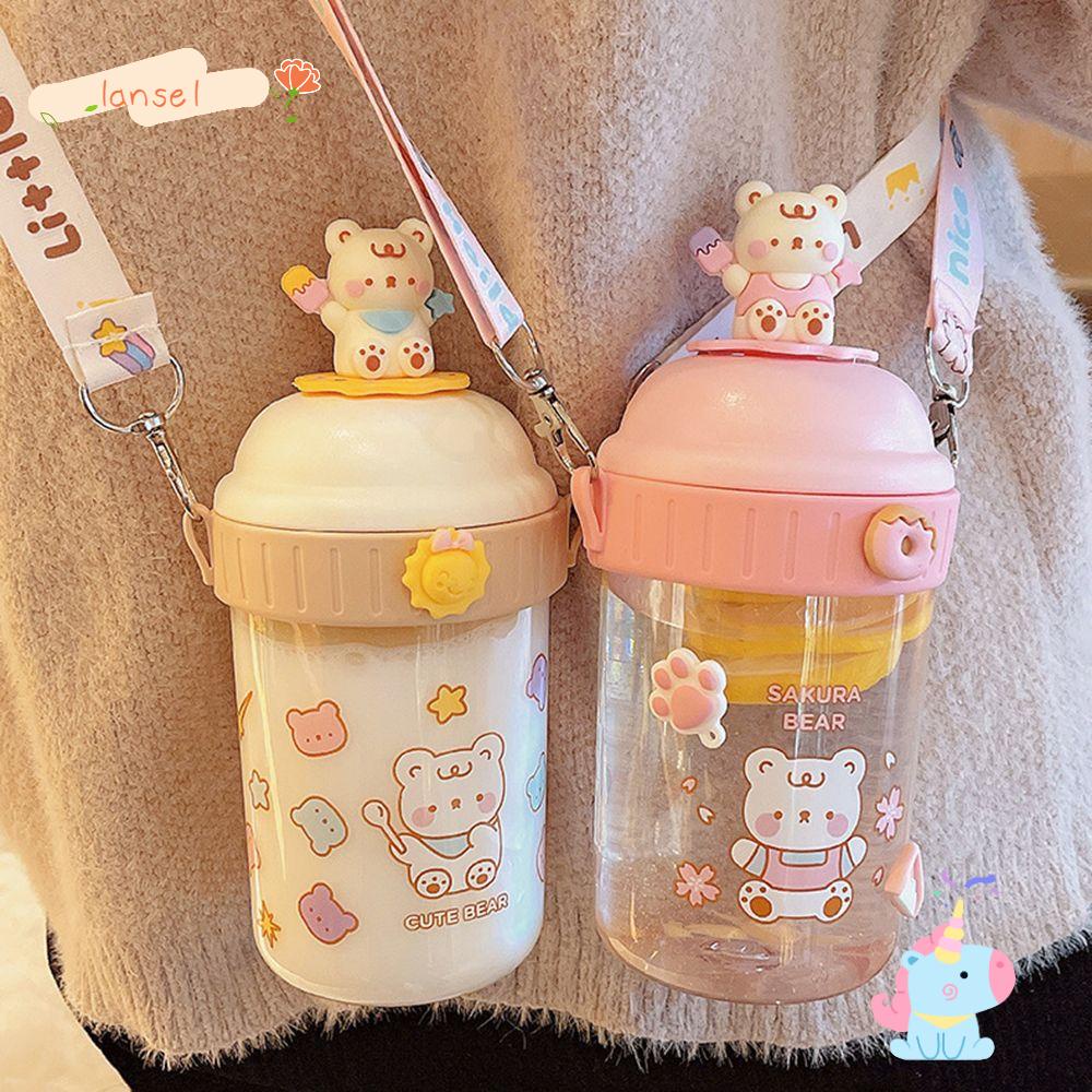 Bình Nước Anel LANSEL 480ml Có Dây Đeo Tiện Dụng Cho Bé