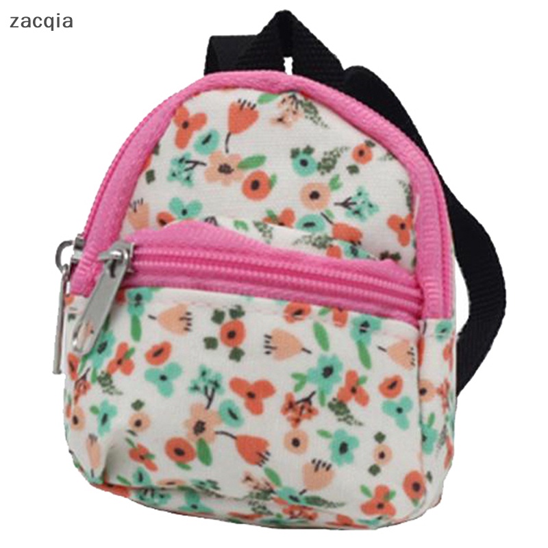 Ba Lô Đi Học Đính Hoa Xinh Xắn Cho Búp Bê Tỉ Lệ 1: 6 1: 12