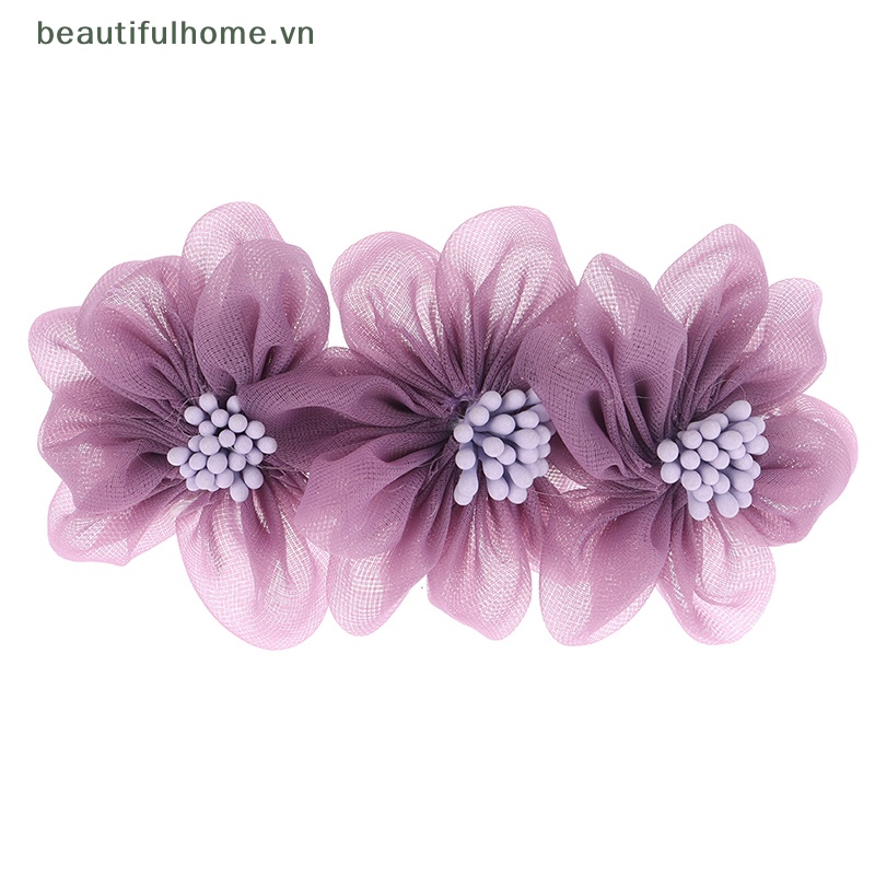 Kẹp Tóc Hoa Trà Đính Ngọc Trai Trắng Hồng Thanh Lịch Cho Nữ [Beautyhome]