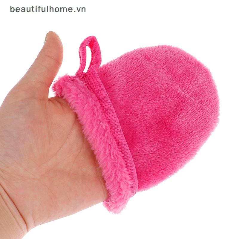 Găng Tay Tẩy Trang Làm Sạch Sâu Bằng Sợi Microfiber Mềm Mại Tái Sử Dụng Được