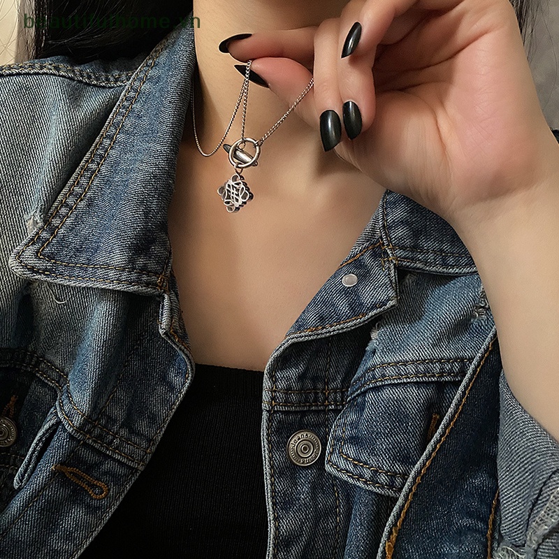 Vòng cổ Choker Bằng Thép Titan Đính Đá Xinh Xắn Cho Nữ