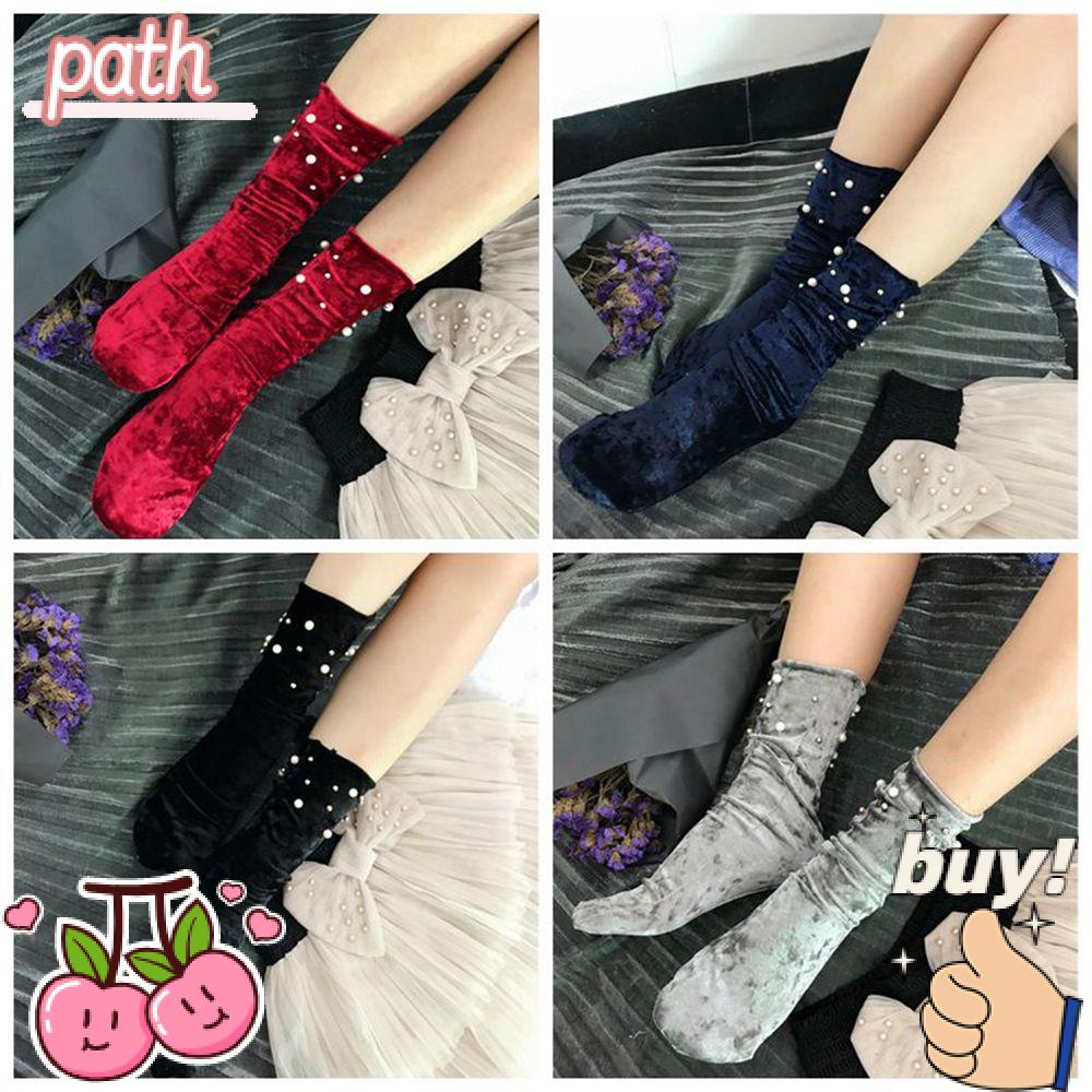 Vớ Nhung Mềm Mại Phong Cách Vintage Thời Trang Cho Nữ
