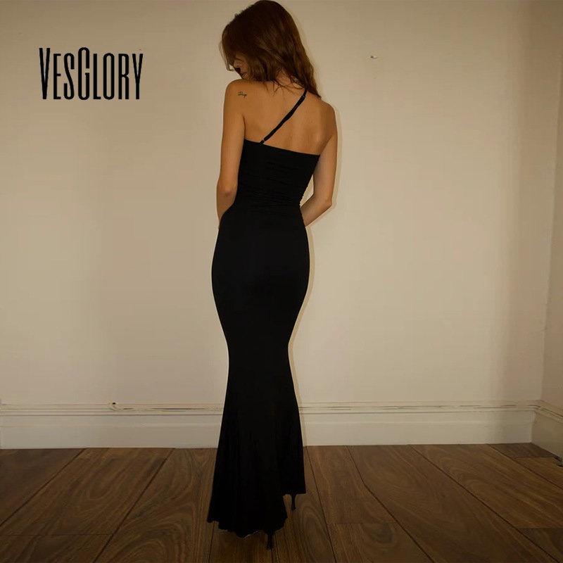 Đầm Maxi Hai Dây Màu Trơn Dáng Ôm Gợi Cảm Thời Trang 2023 Dành Cho Bạn Nữ