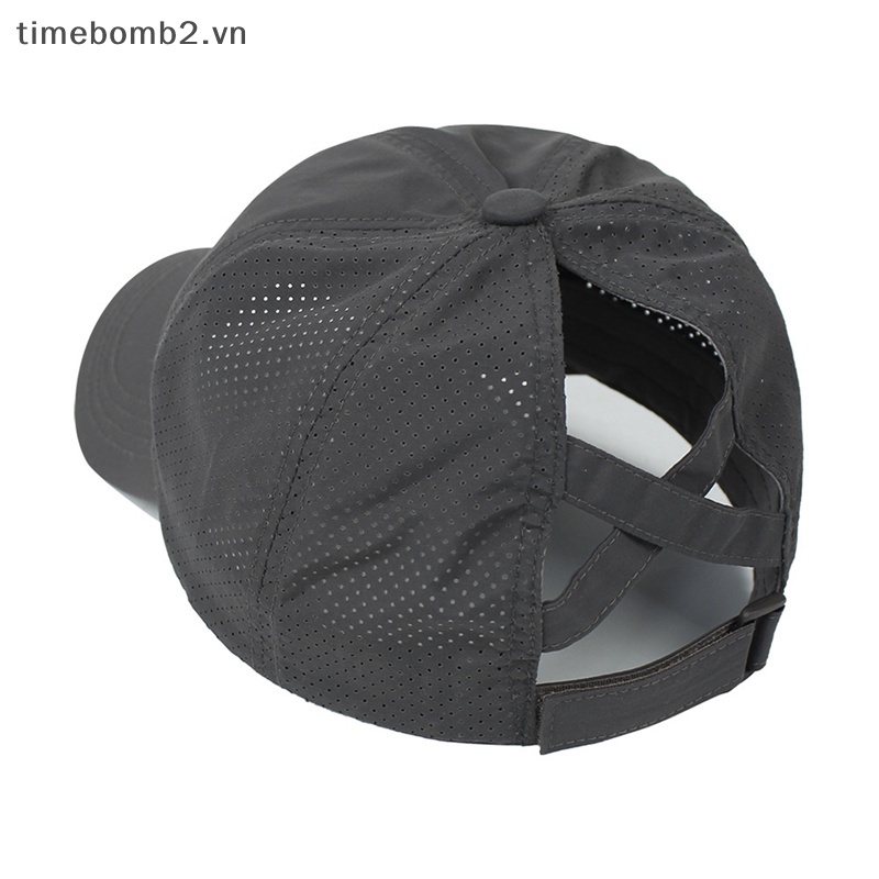 Mũ Lưỡi Trai Phối Lưới Thoáng Khí Có Thể Điều Chỉnh Thời Trang Cho Nữ