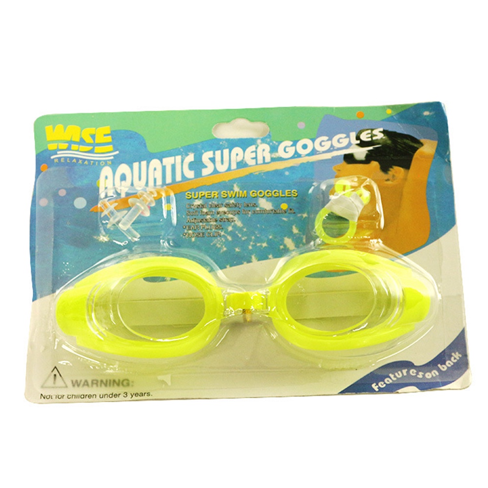 Kính Lặn Trong Suốt Chống Thấm Nước Kèm Kẹp Mũi Có Thể Điều Chỉnh Kích Thước Dành Cho Trẻ Em Và Người Lớn