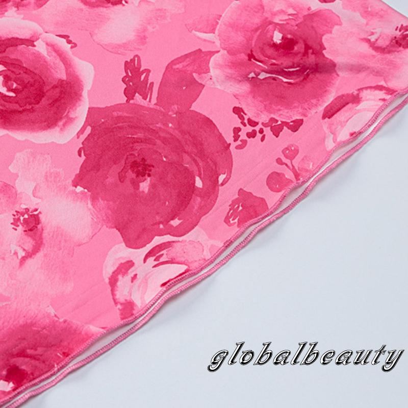 Đầm Ngắn Không Tay Hở Lưng In Hoa Thời Trang Mùa Hè Cho Nữ