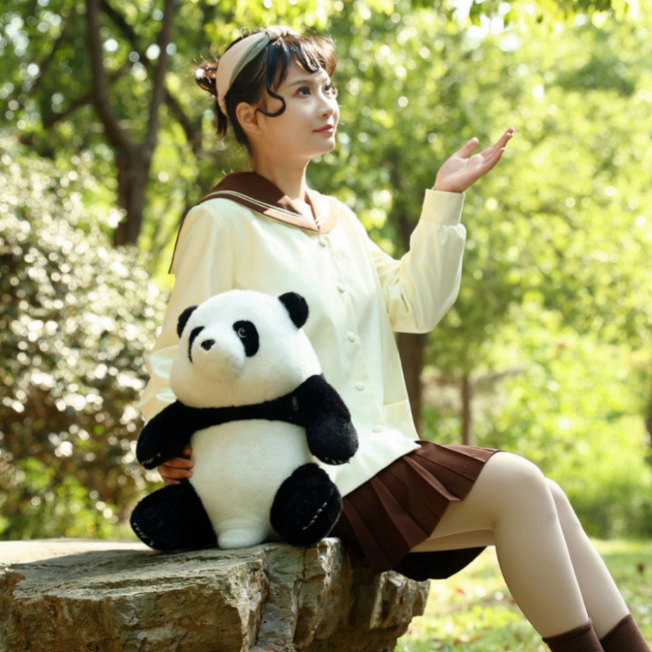 Thú Nhồi Bông Hình Gấu Trúc Huahua 24H