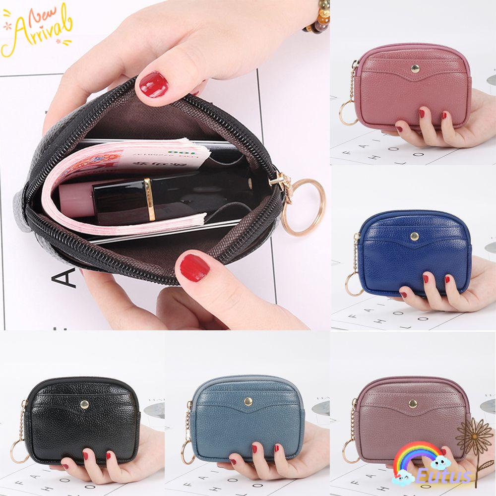 Ví Đựng Tiền Xu Mini Đa Năng Có Móc Khóa Tiện Lợi Dành Cho Nữ Giá Đỡ