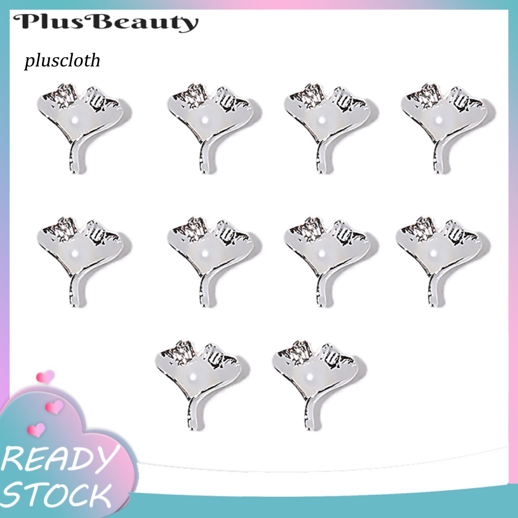 Bộ 10 Hạt Nơ Hợp Kim Lấp Lánh Trang Trí Móng Tay Nghệ Thuật